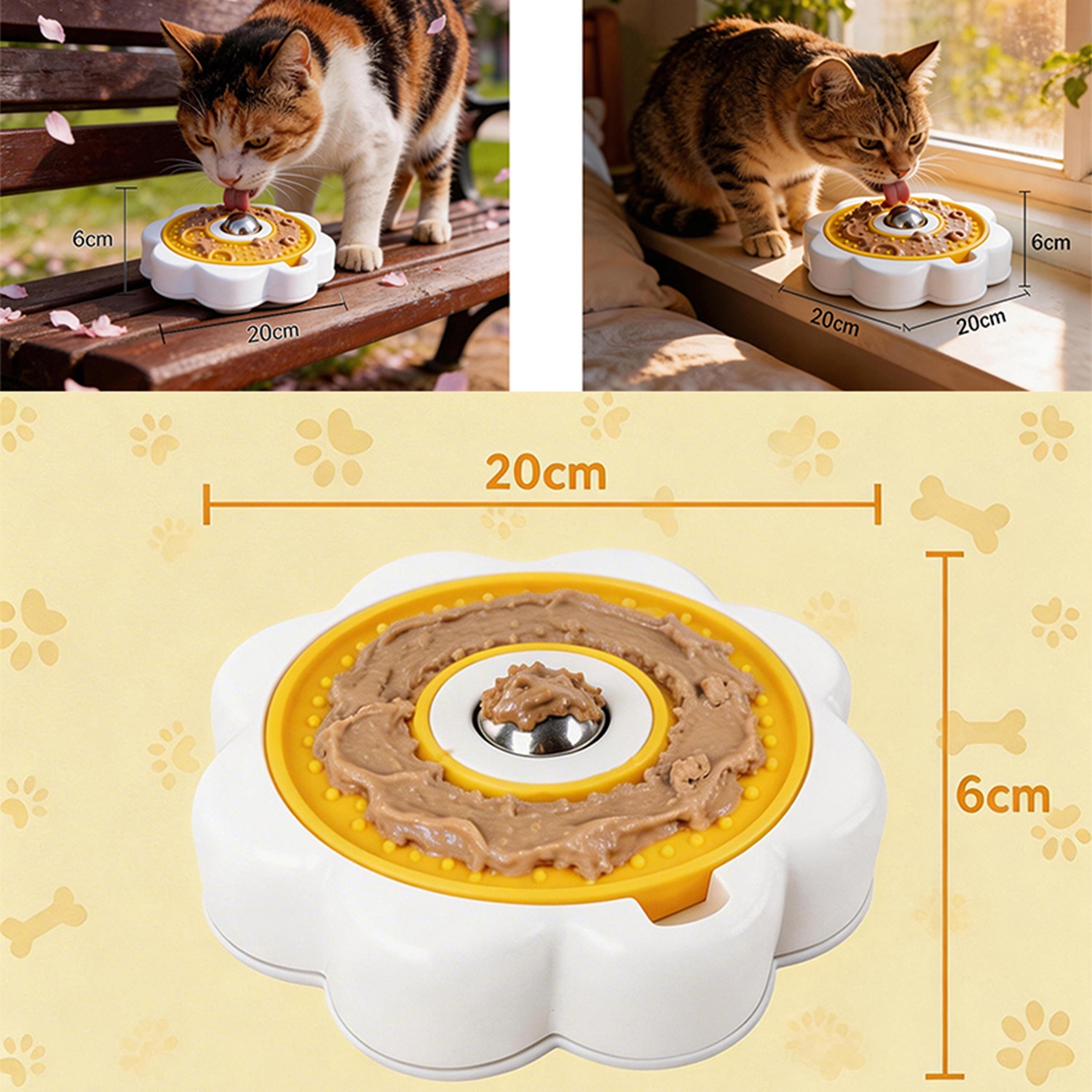 Rotating Stainless Steel Slow Feeder Bowl