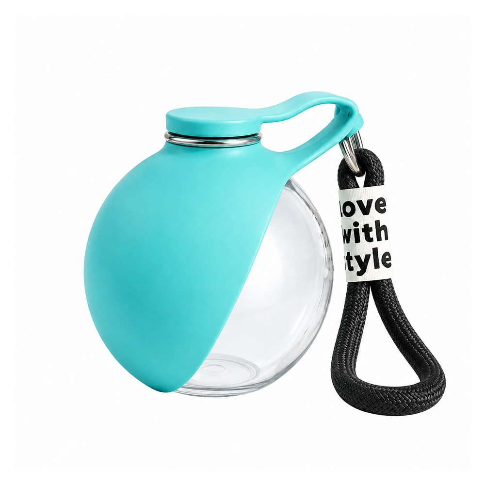 Portable Dog Water Bottle with Silicone Bowl
