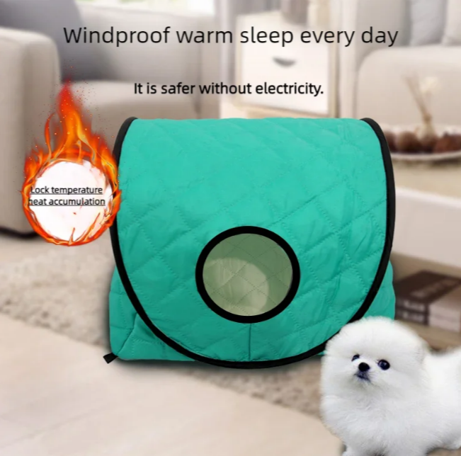 Insulated Windproof Foldable Pet Tent Bed