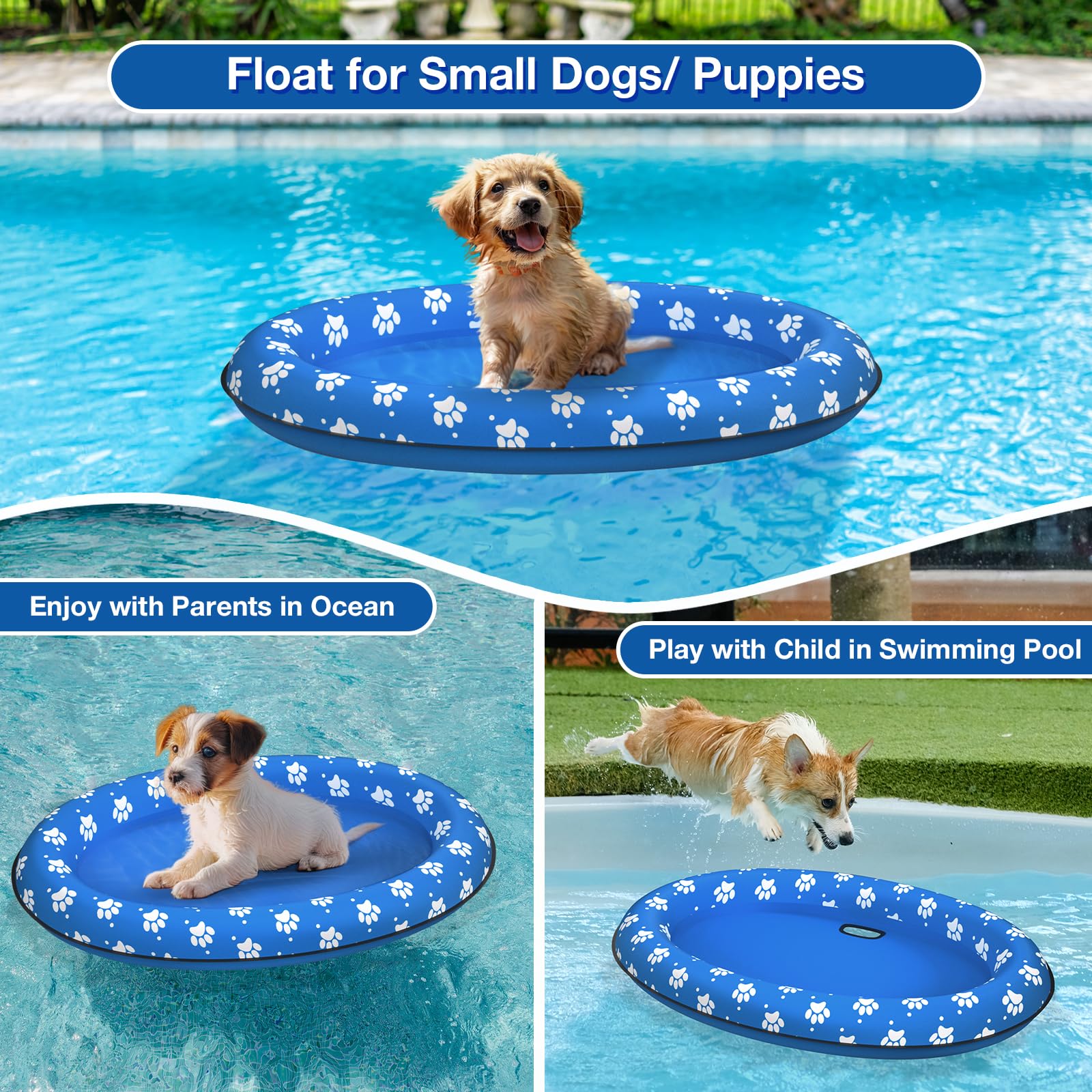 Pet Soft Dog Float Raft - Inflatable Dog Swimming Float For Summer image 14