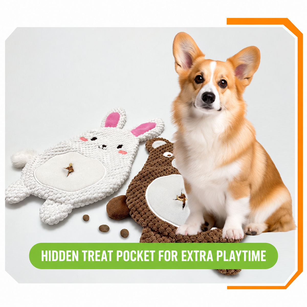 No Stuffing Crinkle Dog Toy 2-Pack image 5