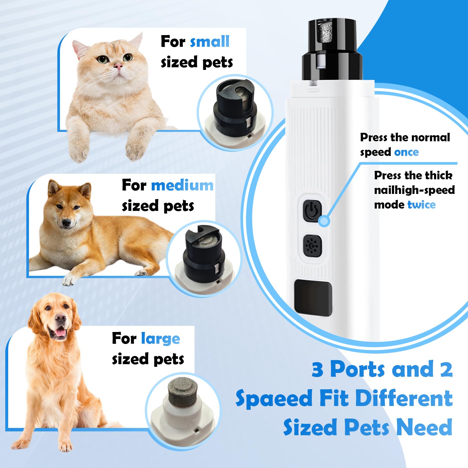 Electric LED Dog Nail Grinder image 8