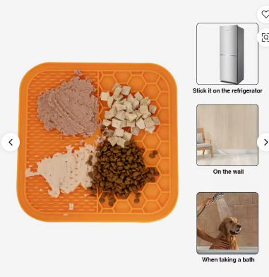Silicone Slow Feeder Pad Dog Licking Pad
