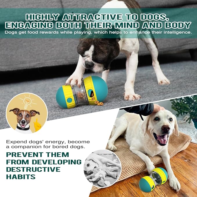 Adjustable Treat Dispensing Dog Puzzle Ball image 4