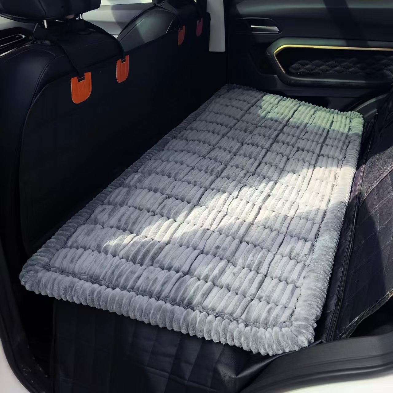 Dog Bed For Car Back Seat Non-Slip, Backseat Dog Bed Mat For Backseat Extenders, Pet Car Blanket Seat Cover For SUVs Trucks Sedans, Soft Machine Washable Travel Dog Bed image 2