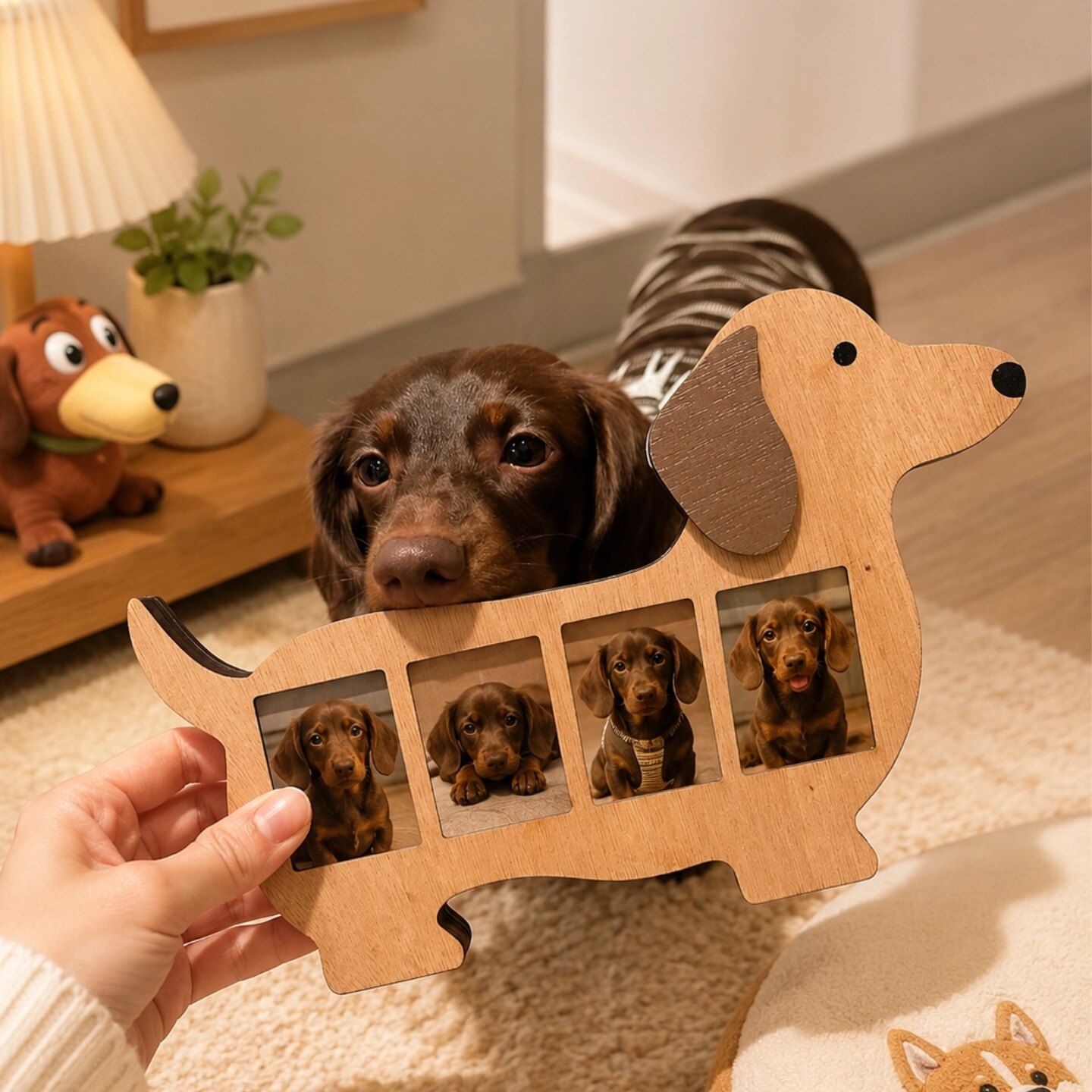 Wooden Sausage Dog Photo Frame image 3