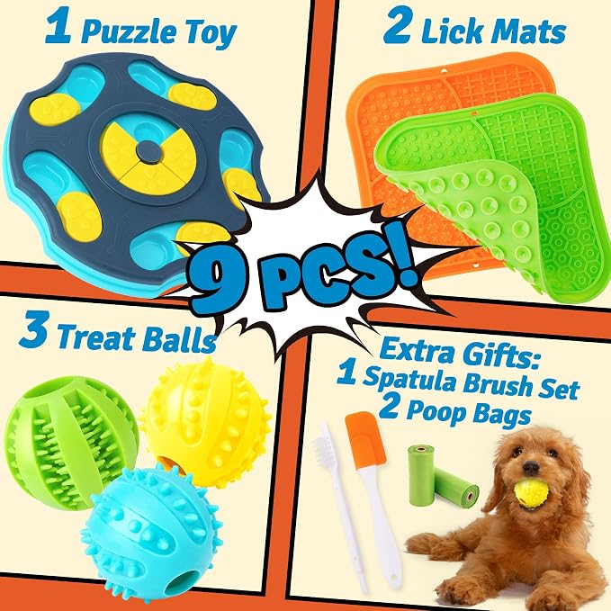 Dog Enrichment Toy Set with Lick Mats image 2