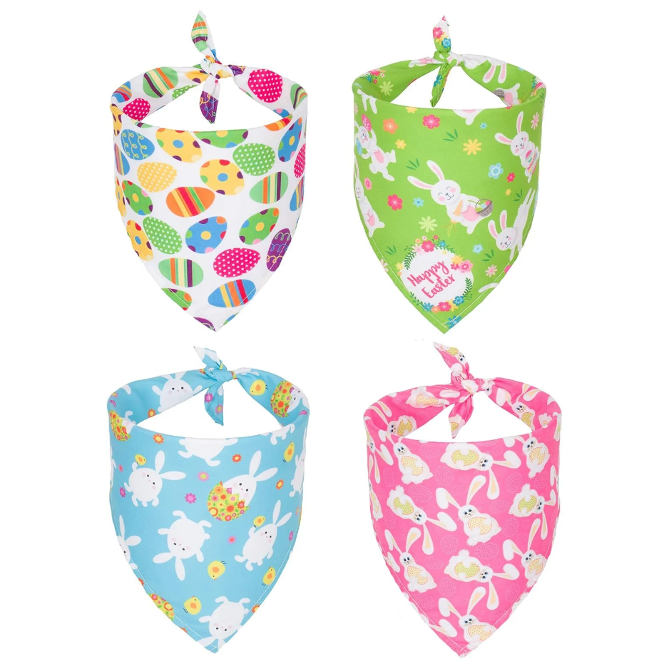 Easter Dog Bandanas, 4-Pack
