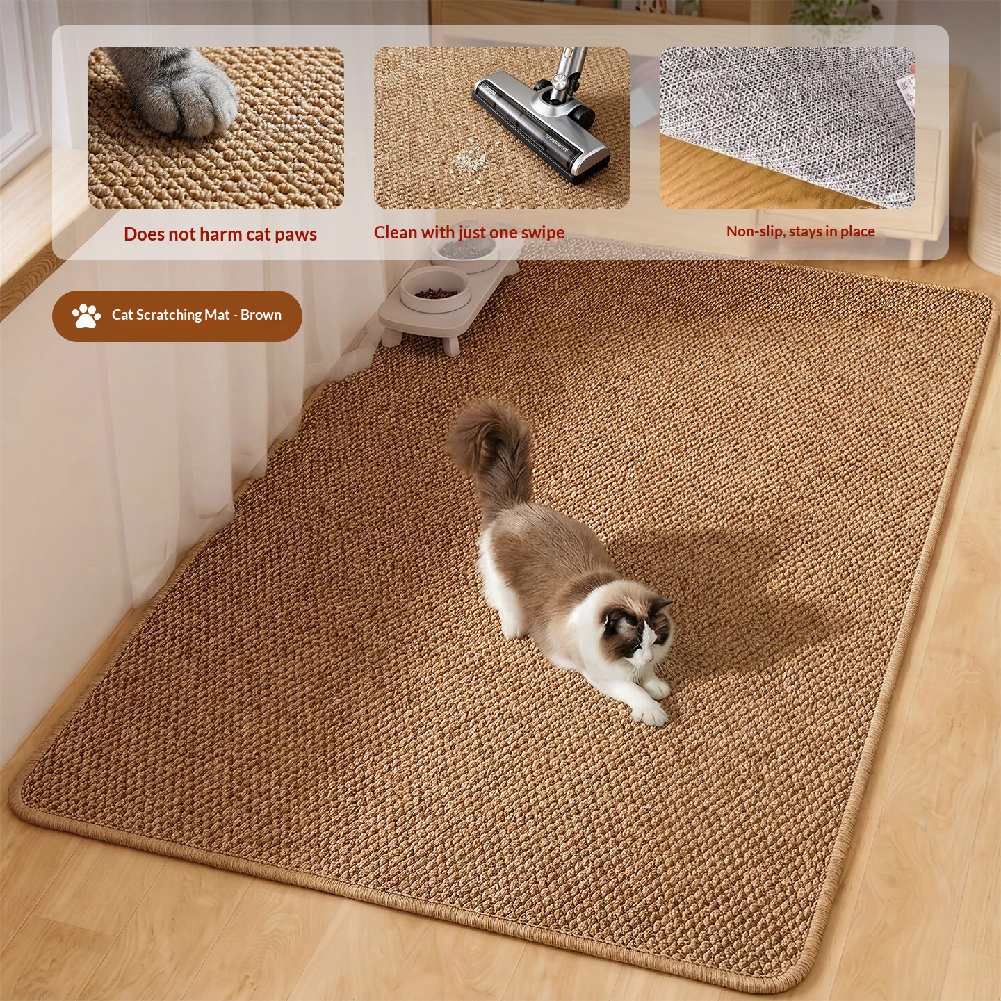 Faux Sisal Cat Scratch Mat image 5