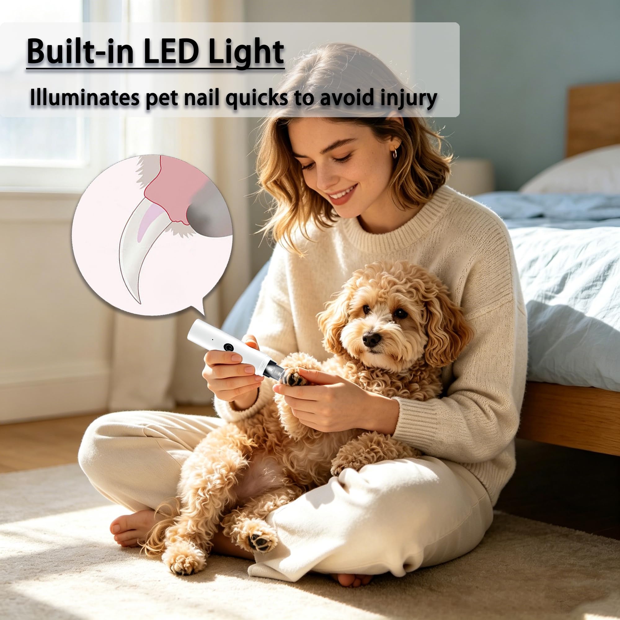 Professional LED Dog Nail Grinder