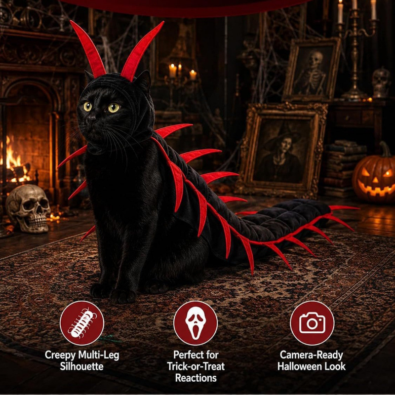 Creative Centipede-shaped Cat Costume image 2