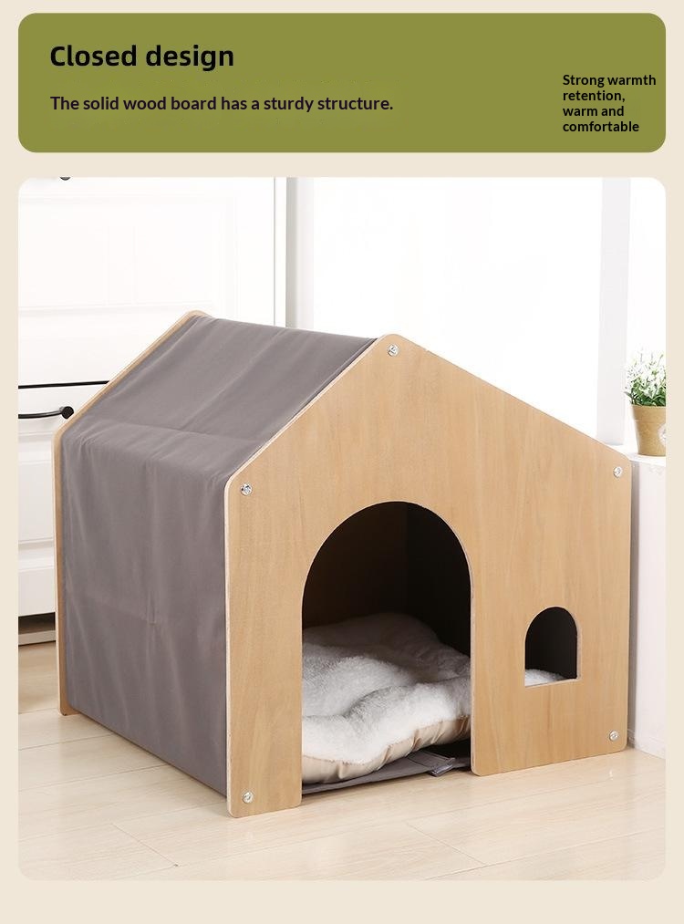 Eco Wood Solid Pet Bed