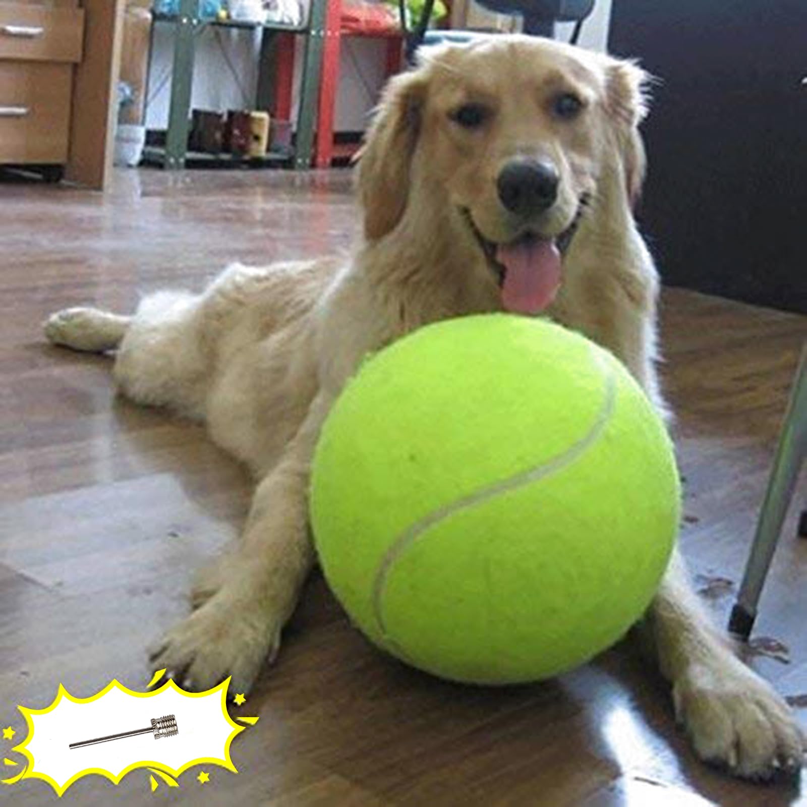 Dog Tennis Ball,Giant Sport Gift Toy Herding Ball For Dogs  Puppy Birthday Gift ,Interactive Toy,Outdoor Pet Toys To Keep Them Busy,Big Tennis Ball For Small Medium Large Dog image 2