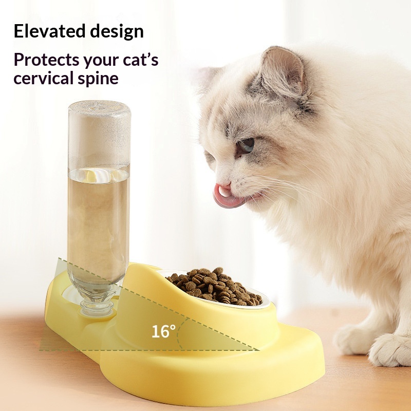 Cat Ceramic Double Automatic Water Fountain And Feeding Bowl image 8