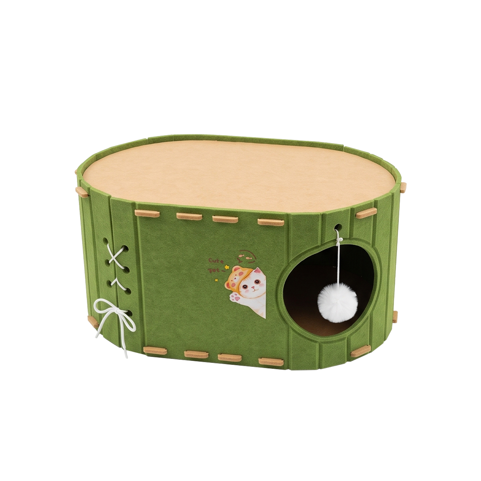 Green Single-layer Cat Toy image 7