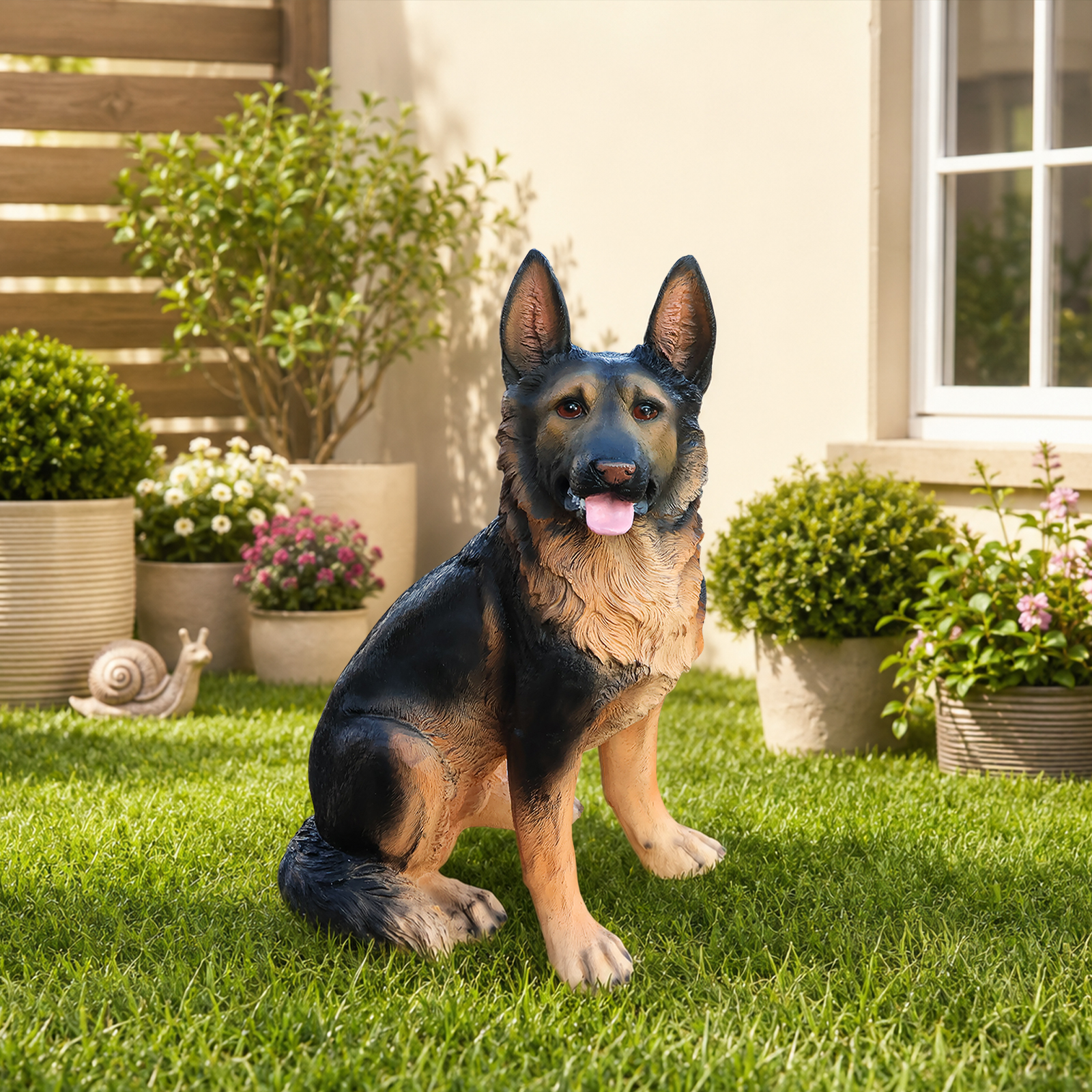 Outdoor Dog Statues German Shepherd Dog Statue for Garden image 19
