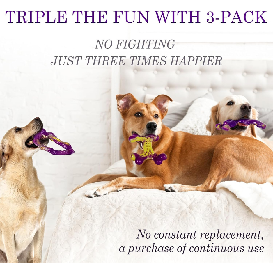 Tough Chew Toys for Aggressive Dogs 3-Pack image 4