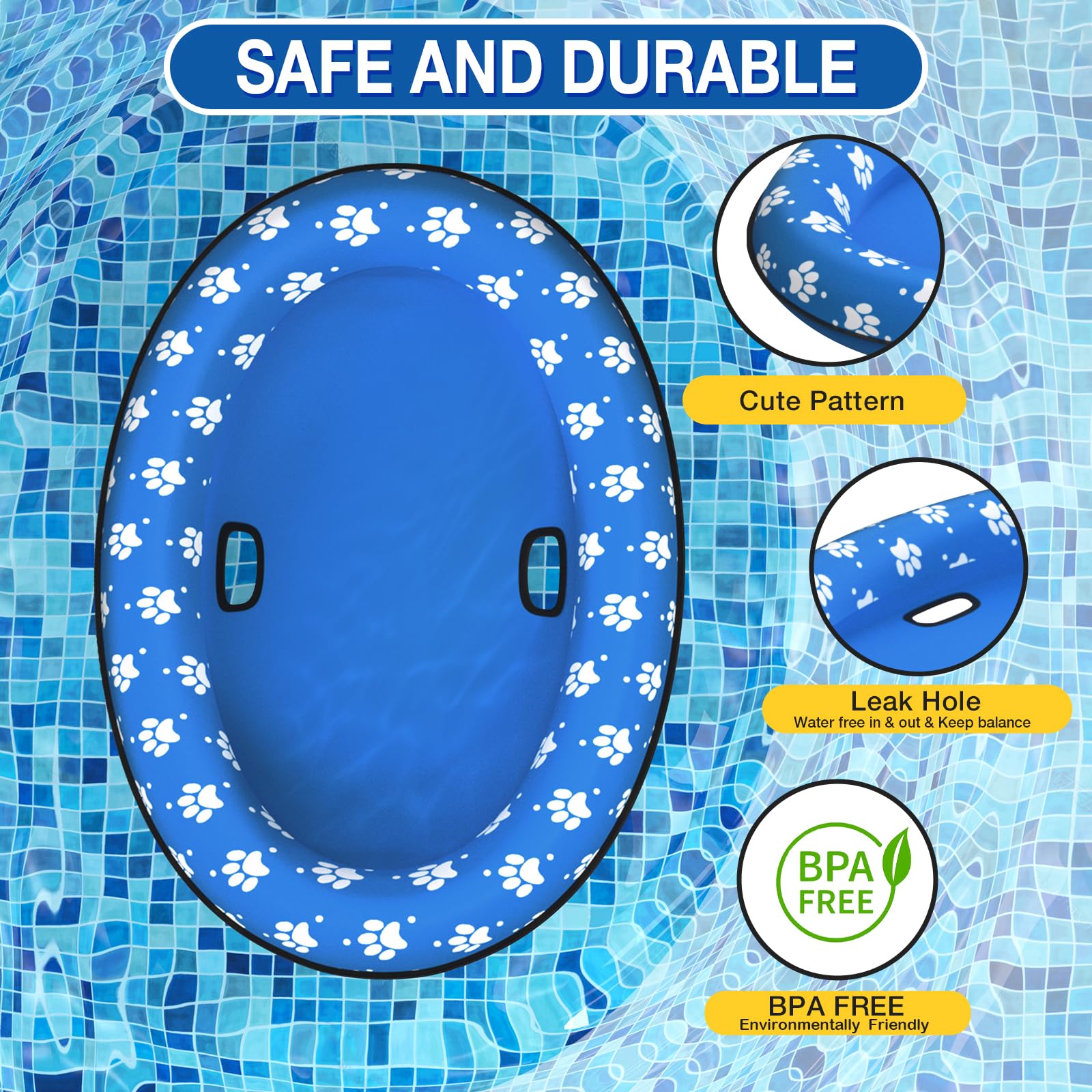 Pet Soft Dog Float Raft - Inflatable Dog Swimming Float For Summer image 15