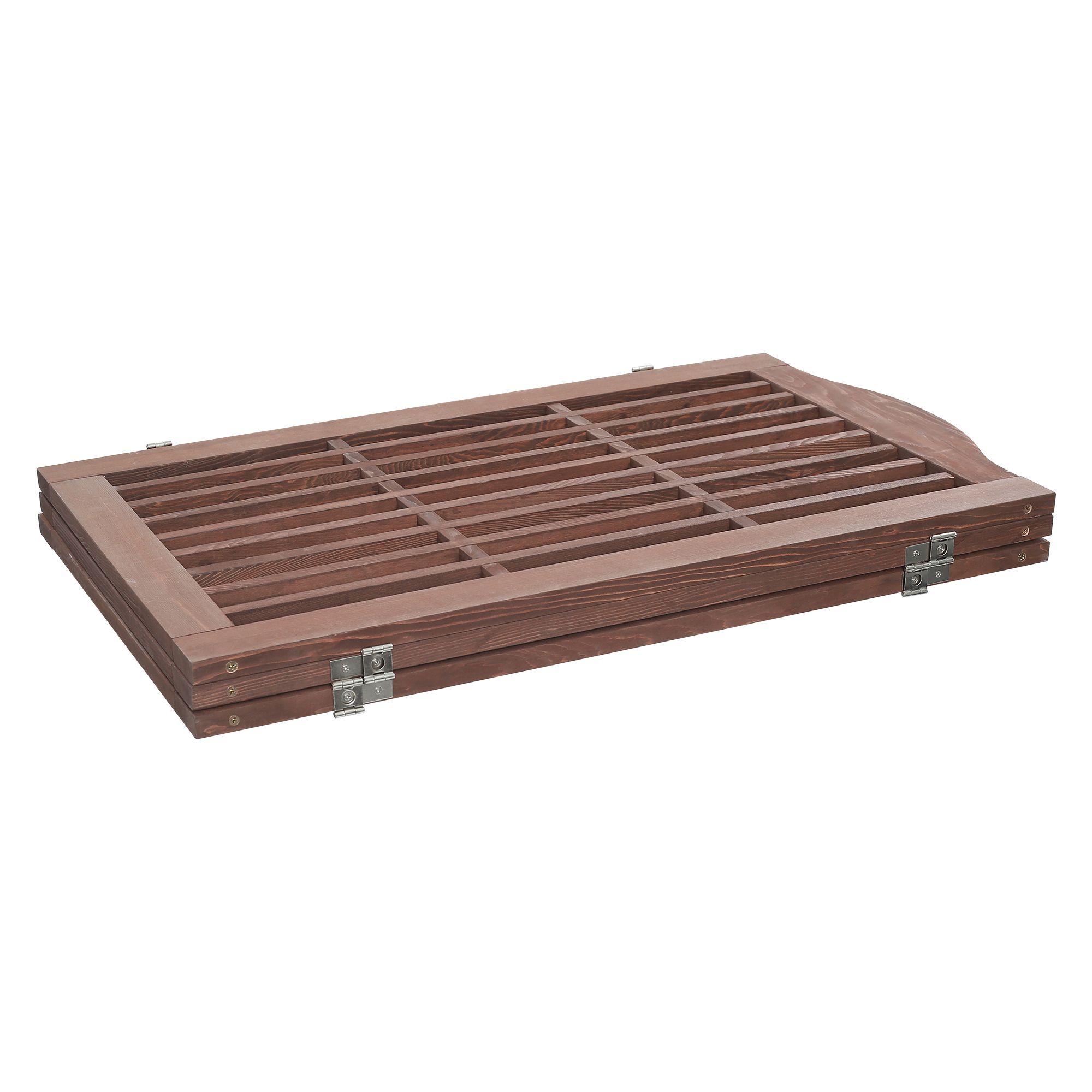 Wooden Freestanding Foldable Pet Gate for Dogs, 30 inch 3 Panels Step Over Fence, Dog Gate for The House, Doorway, image 9