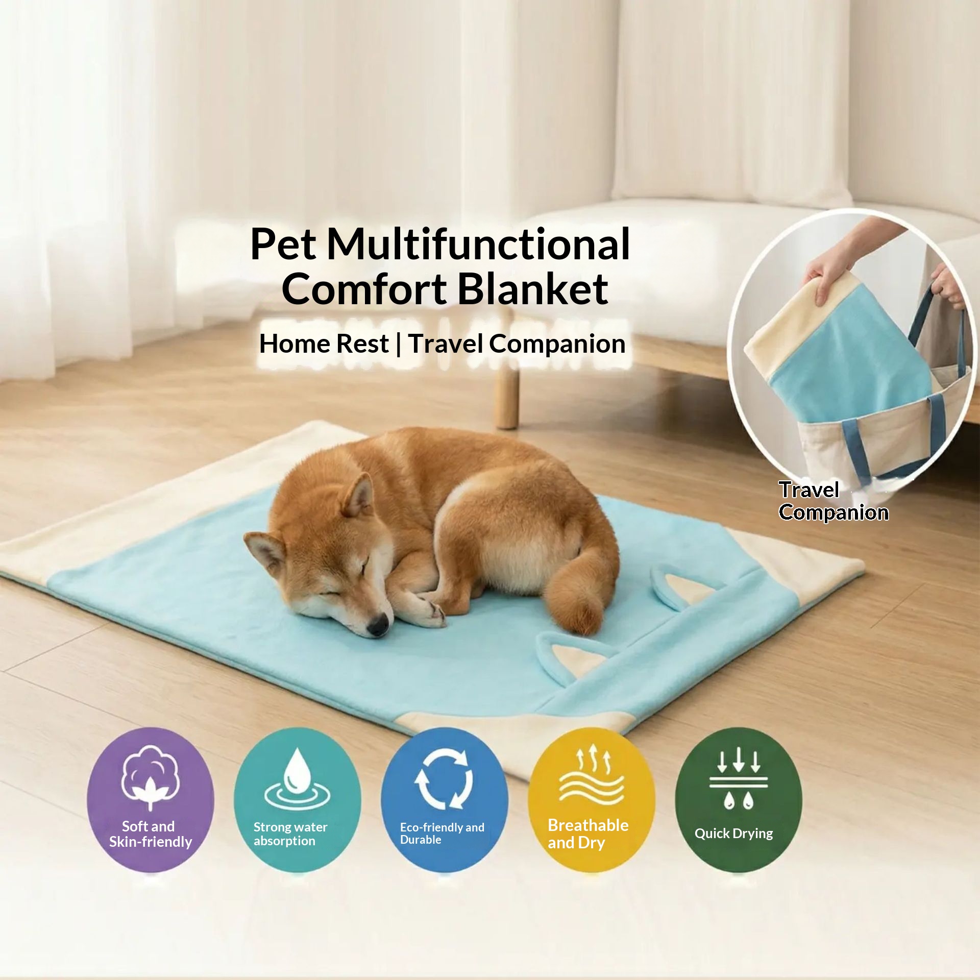 PlusPet Plush Warm Dog Sleeping Mat image 5