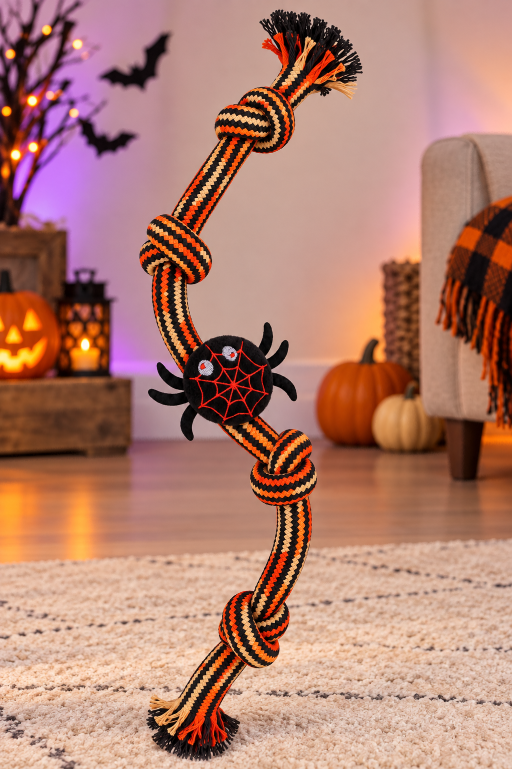 Halloween Spider Plush Tug Dog Toy image 7