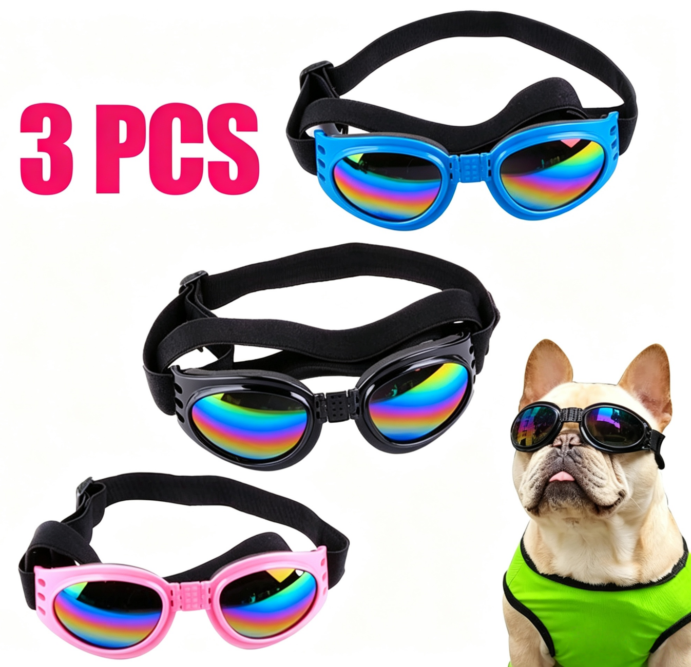 Pet Protection Small Doggles Dog Sunglasses Pet Goggles UV Sun Glasses Eye Wear Adjustable image 2