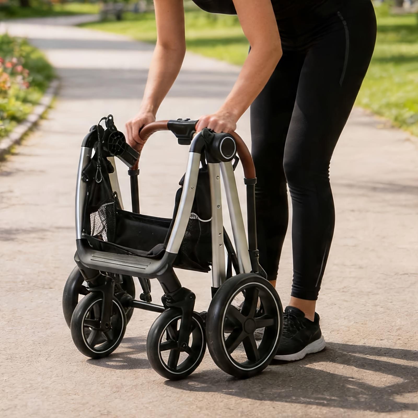Versatile Pet Stroller For Small To Medium Dogs And Cats  Lightweight, Foldable, And Multi-purpose With Detachable Aluminum Frame Features Ventilated Mesh For Outings, Travel, And Walks. image 11
