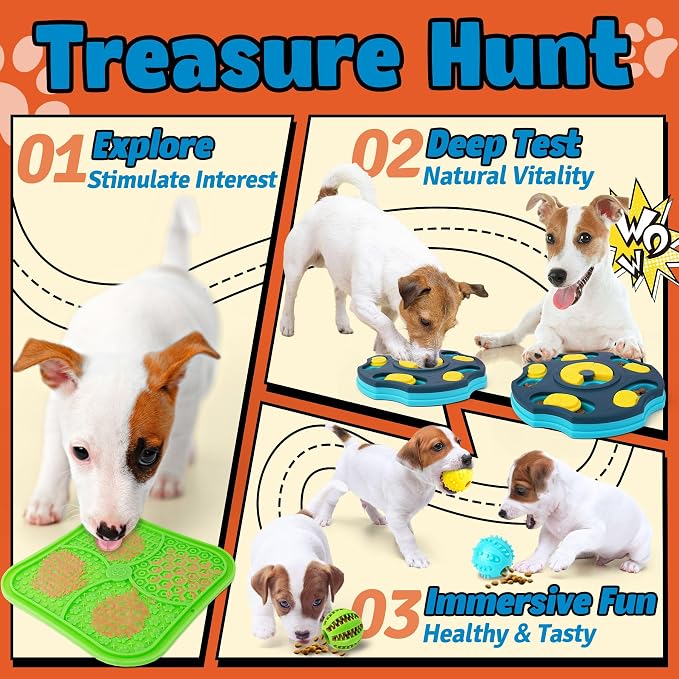 Dog Enrichment Toy Set with Lick Mats image 6