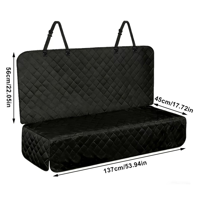 Quilted Rear Seat Dog Protector image 3