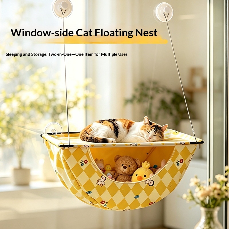 Cat Hammock Window-Hanging Strong Suction-Cup Cat Bed image 8
