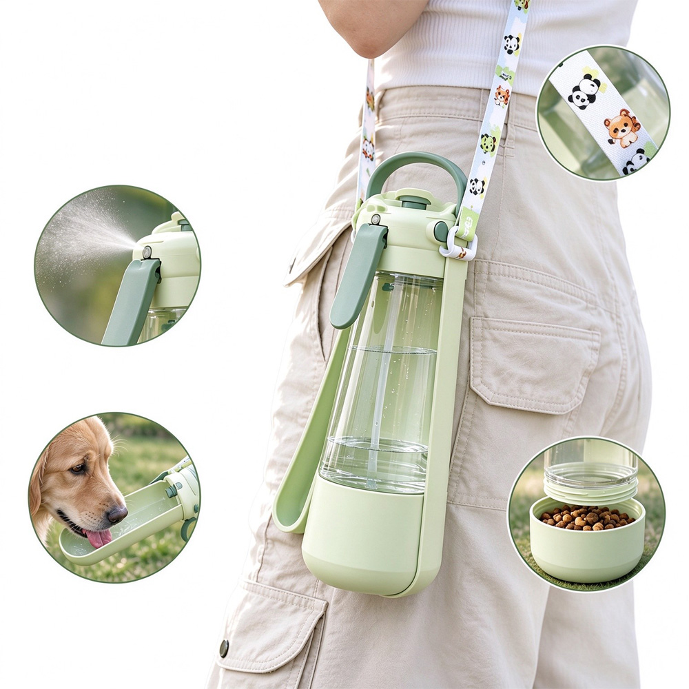 3-in-1 Portable Dog Water Bottle image 2