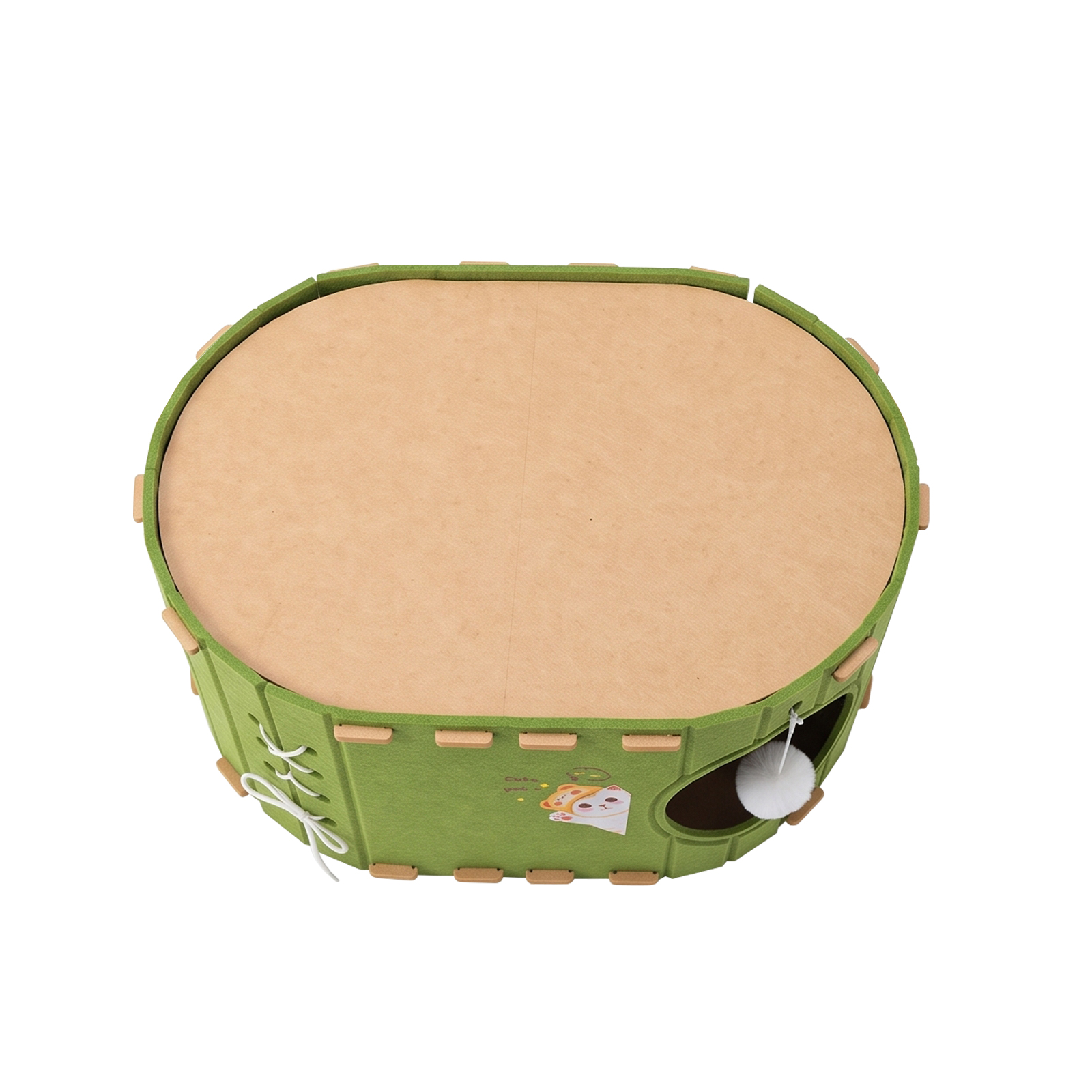 Green Single-layer Cat Toy image 2