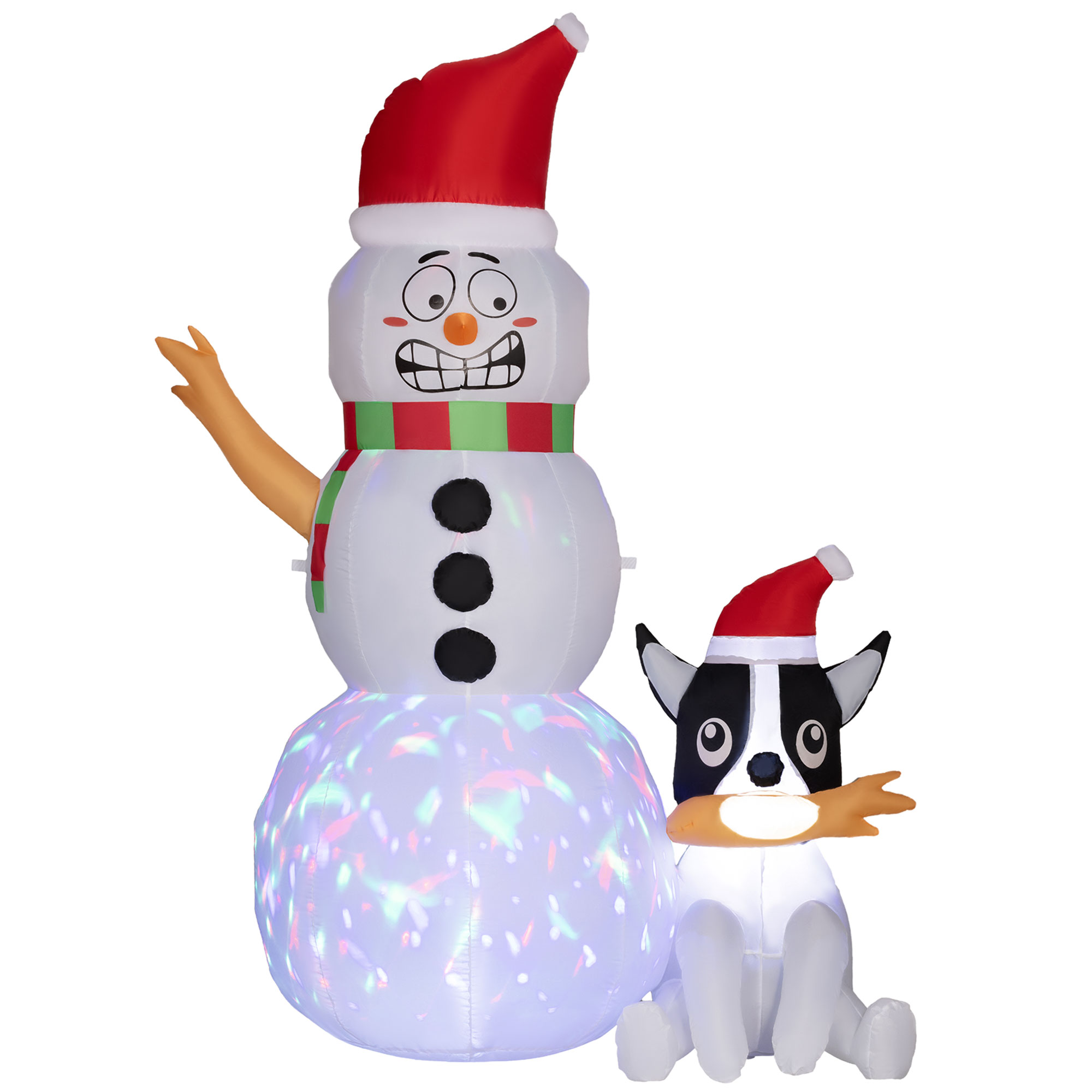 6.2ft Inflatable Santa With Dog Decoration image 7