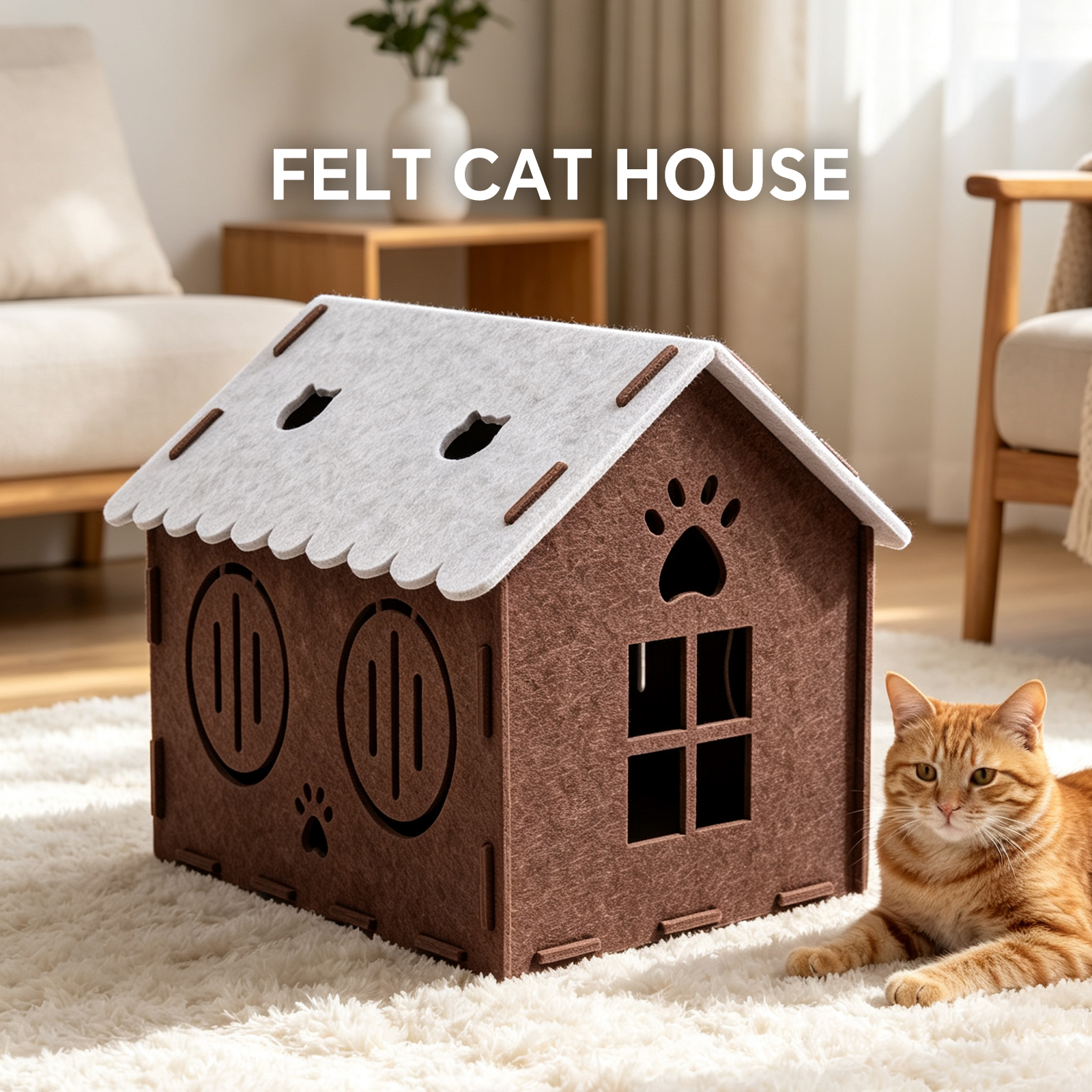 Tent-style House Cat Bed image 4