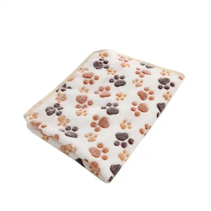 Soft Plush Paw Print Pet Blanket image 3