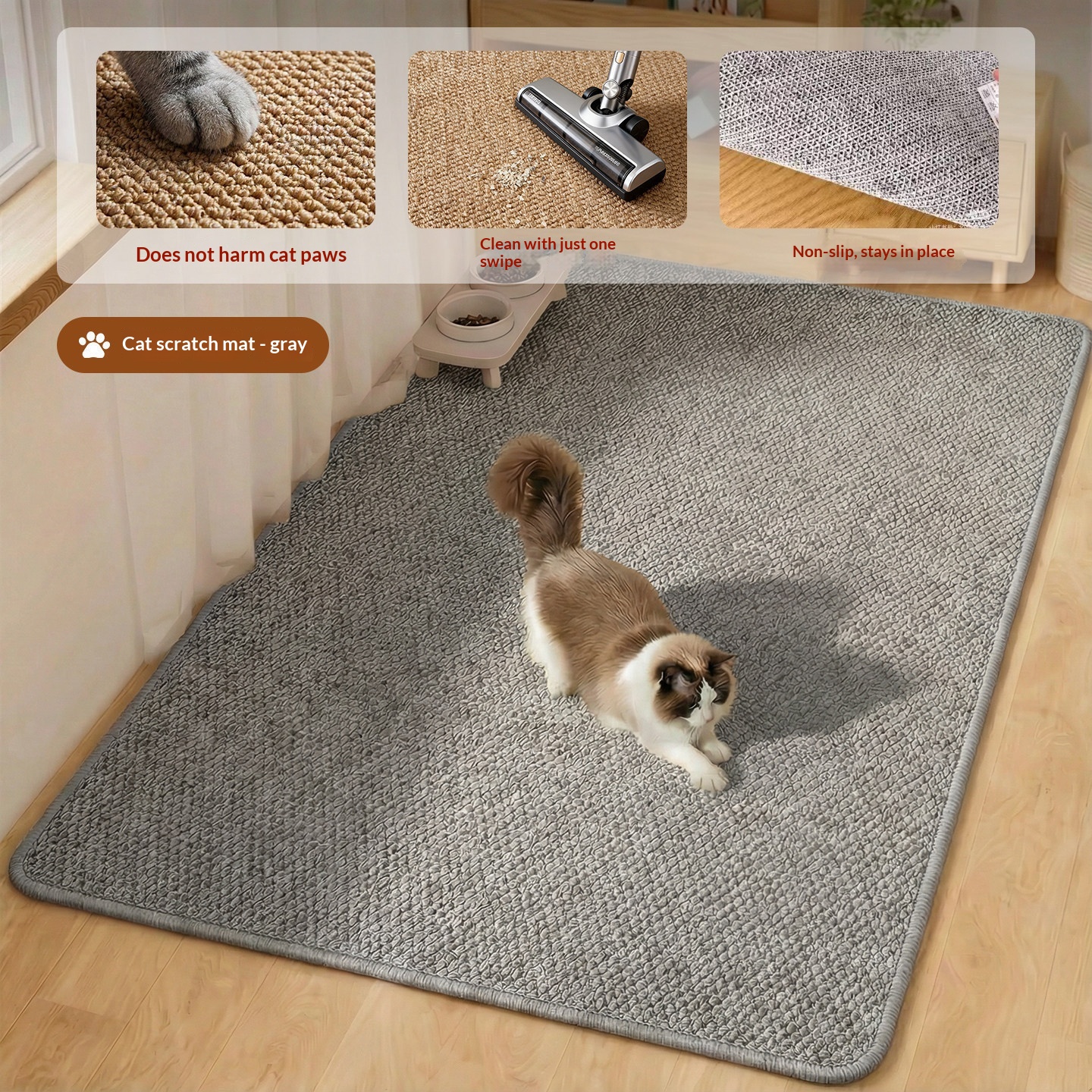 Faux Sisal Cat Scratch Mat image 2