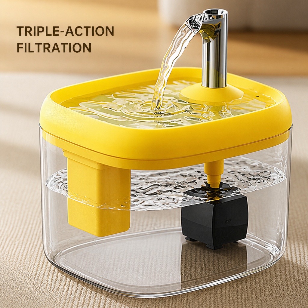 Transparent Automatic Pet Water Fountain image 6