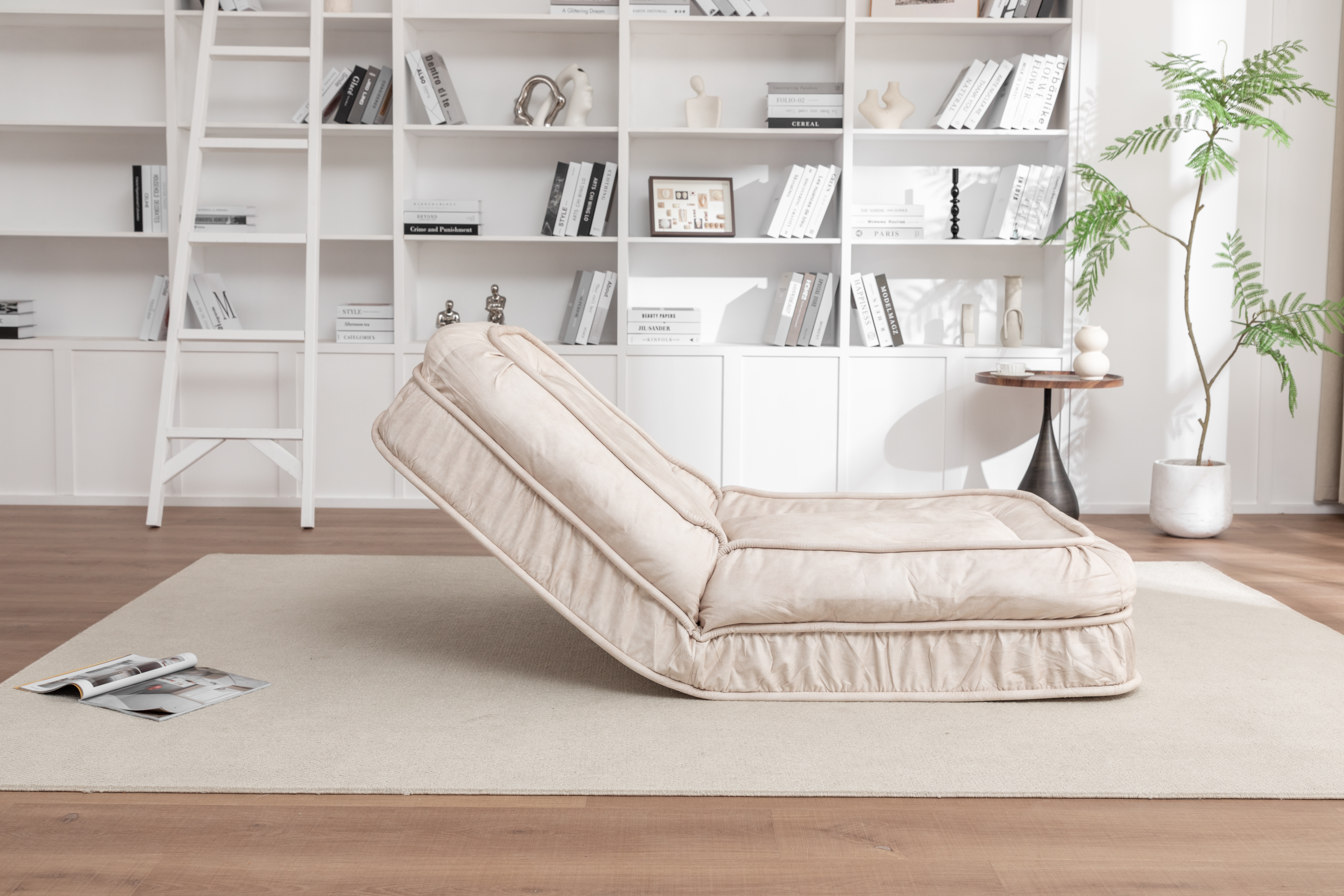 Upholstered Human Dog Bed for Adult & Pets,with 5 Adjustable Position &Massage Pillow, Bean Bag floor sofa with 2 Soft Pillows image 20