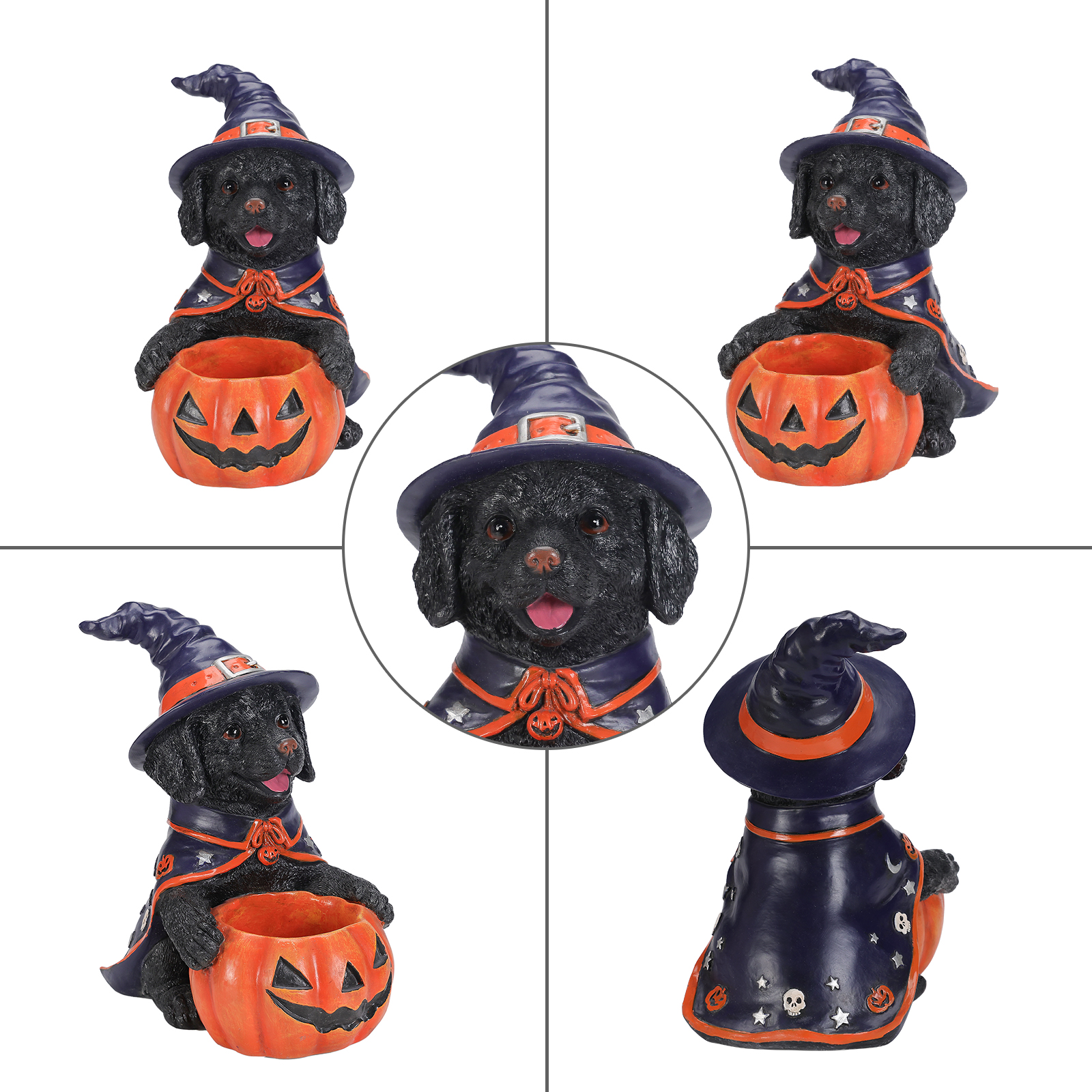 Halloween Labrador Witch Dog Figurine image 10