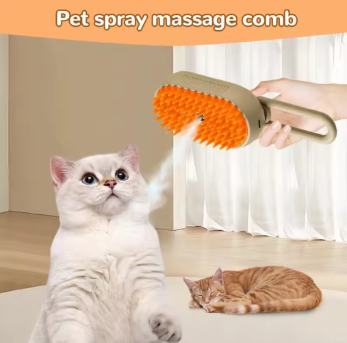 Pet Steam Brush Cat And Dog Deshedder Tool For Grooming And Hair Removal image 4