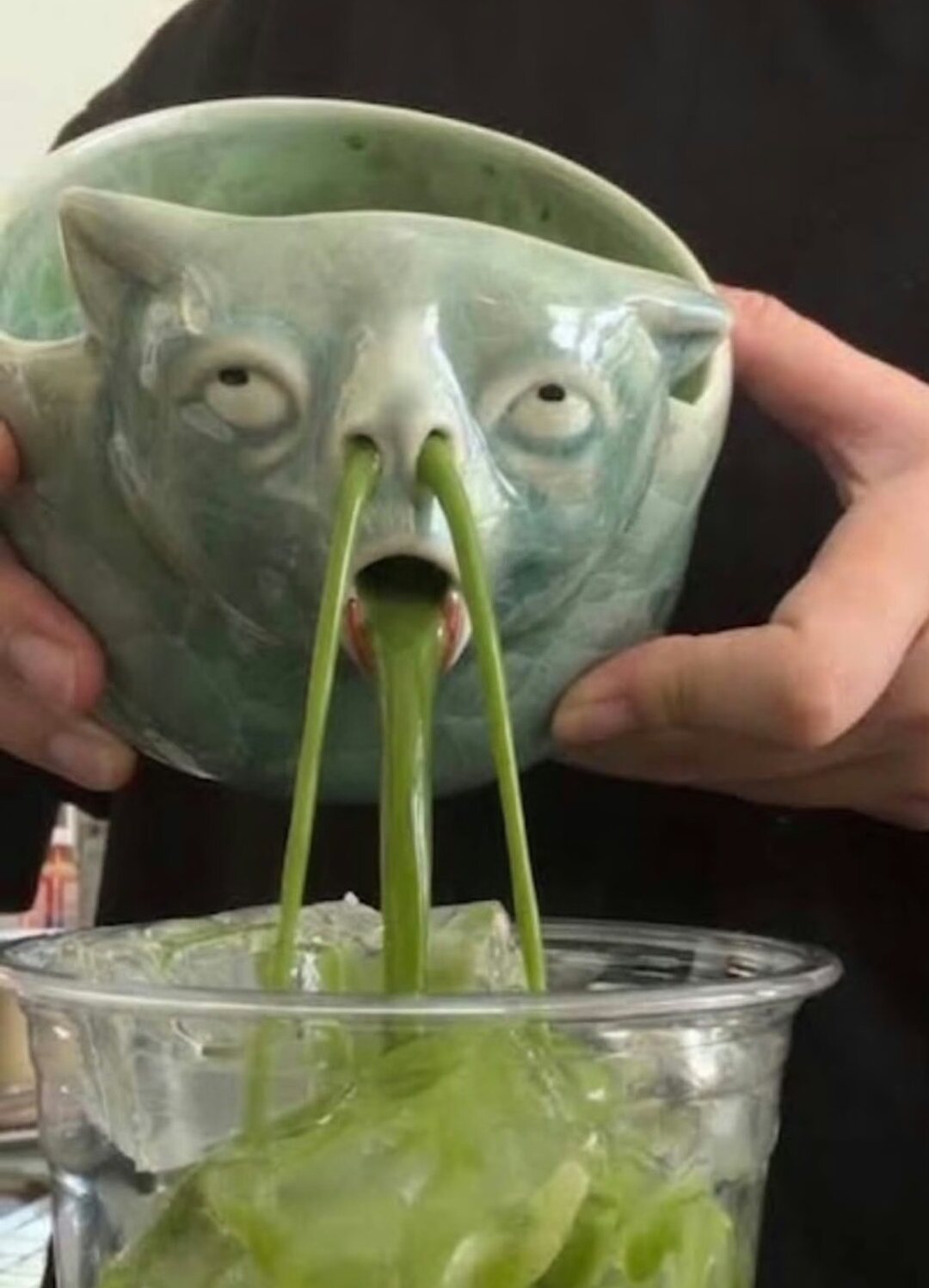 Flow Nose Cat Matcha Bowl image 2
