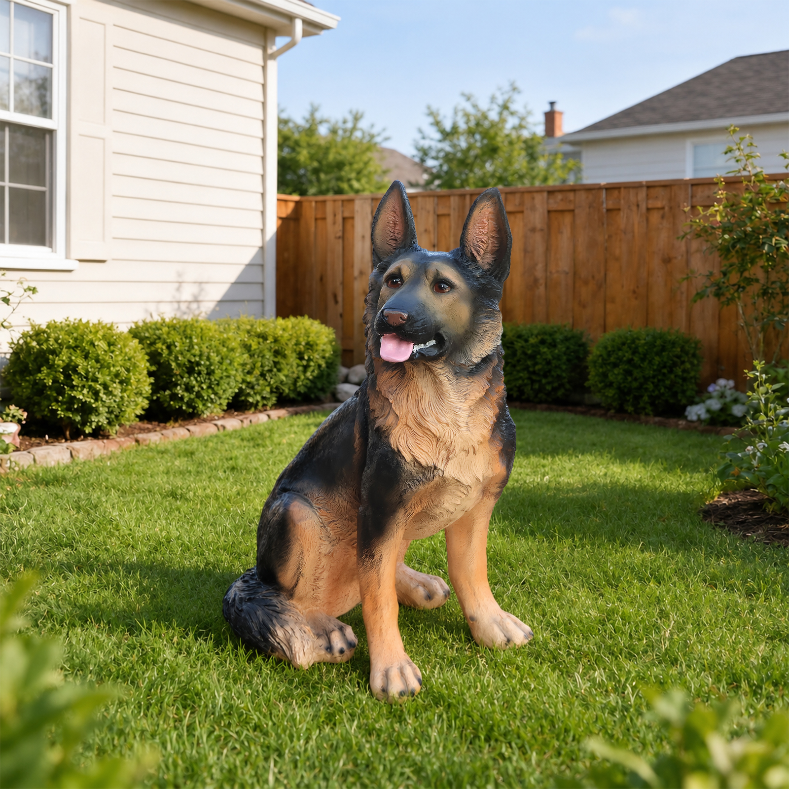 Outdoor Dog Statues German Shepherd Dog Statue for Garden image 8