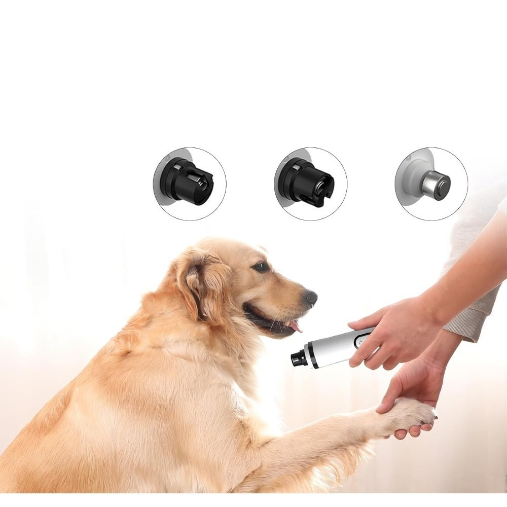 Dog Nail Grinder Set With 1 Grinder And 2 Grinding Attachments For Gentle Grooming—Party Accessory Set image 5