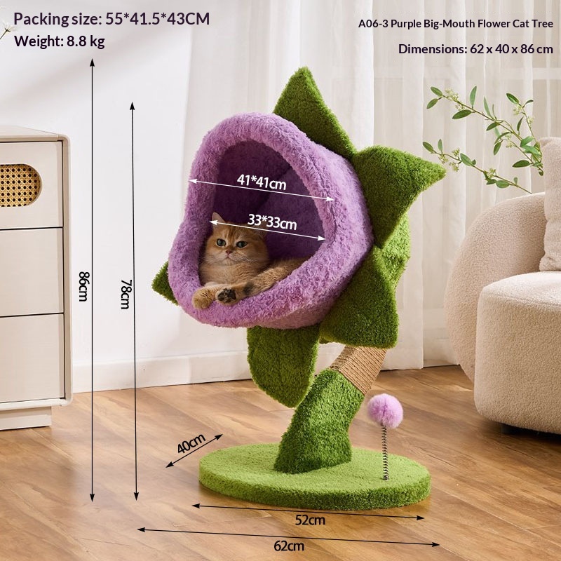 Big-Mouth Flower Carnivorous Plant Cat Climbing Frame
