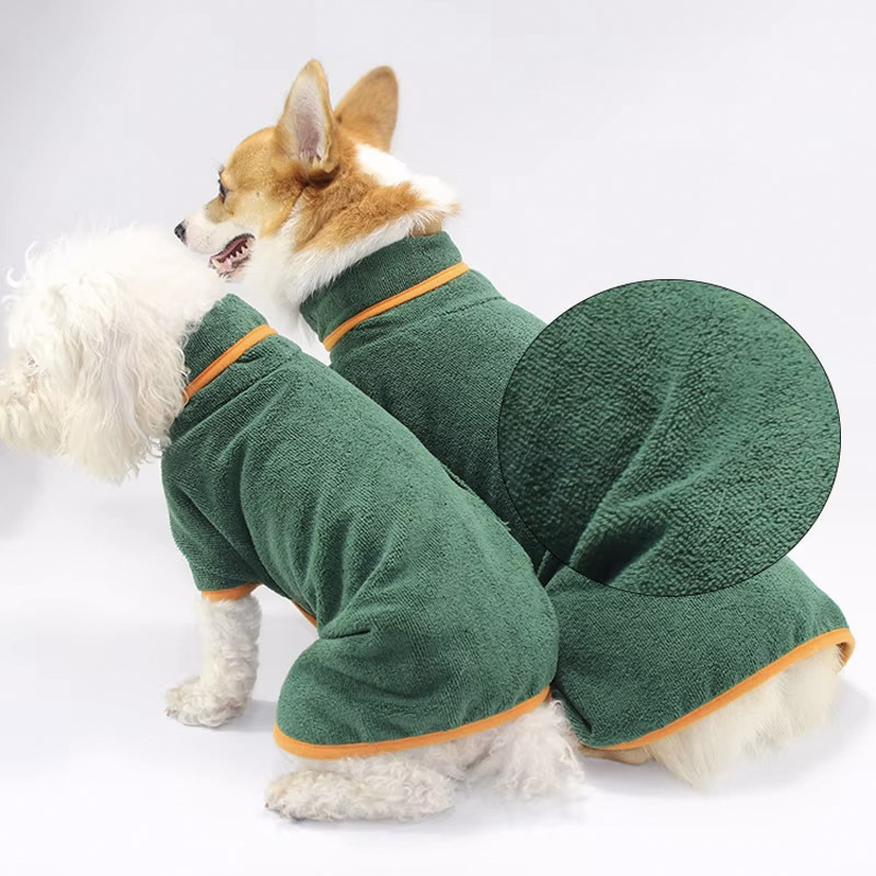 Microfiber Dog Bathrobe and Drying Towel image 5