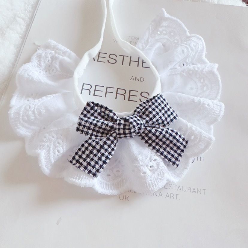 Cotton Lace Pet Bow Bib image 8