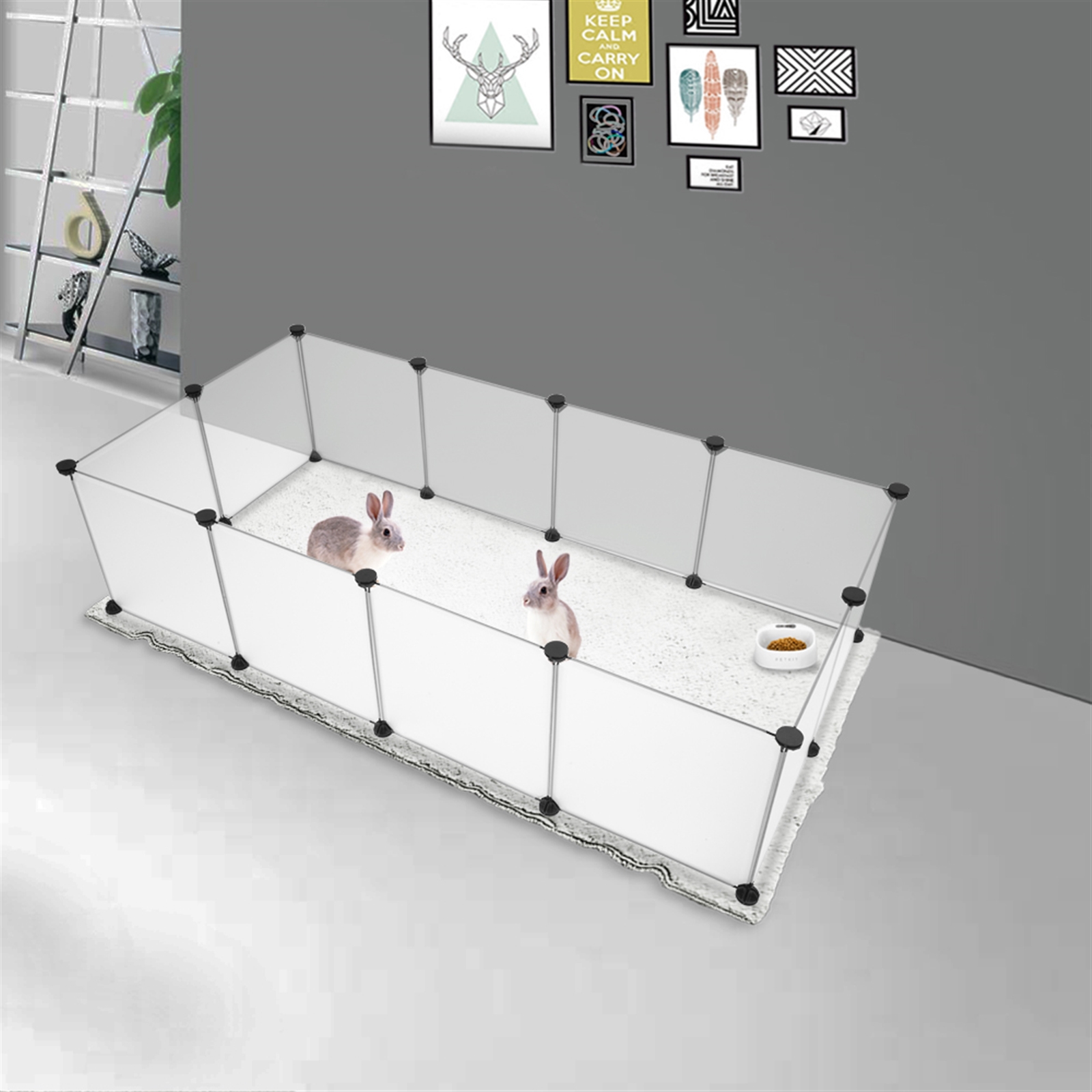 Portable Plastic Pet Playpen and Yard Fence image 2