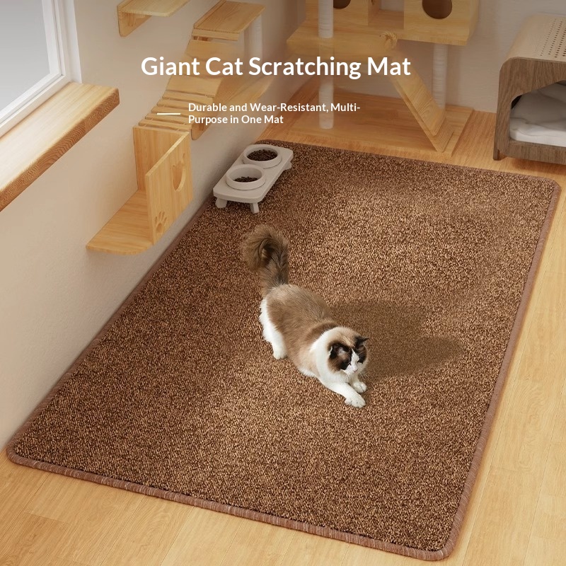 Cat Scratching Post And Cat Bed Integrated Carpet Mat image 2