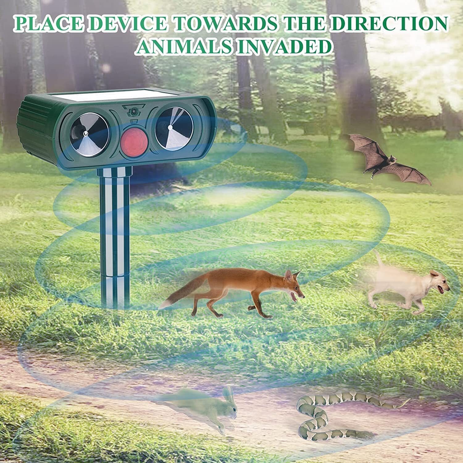 Solar Ultrasonic Animal Repellent image 5