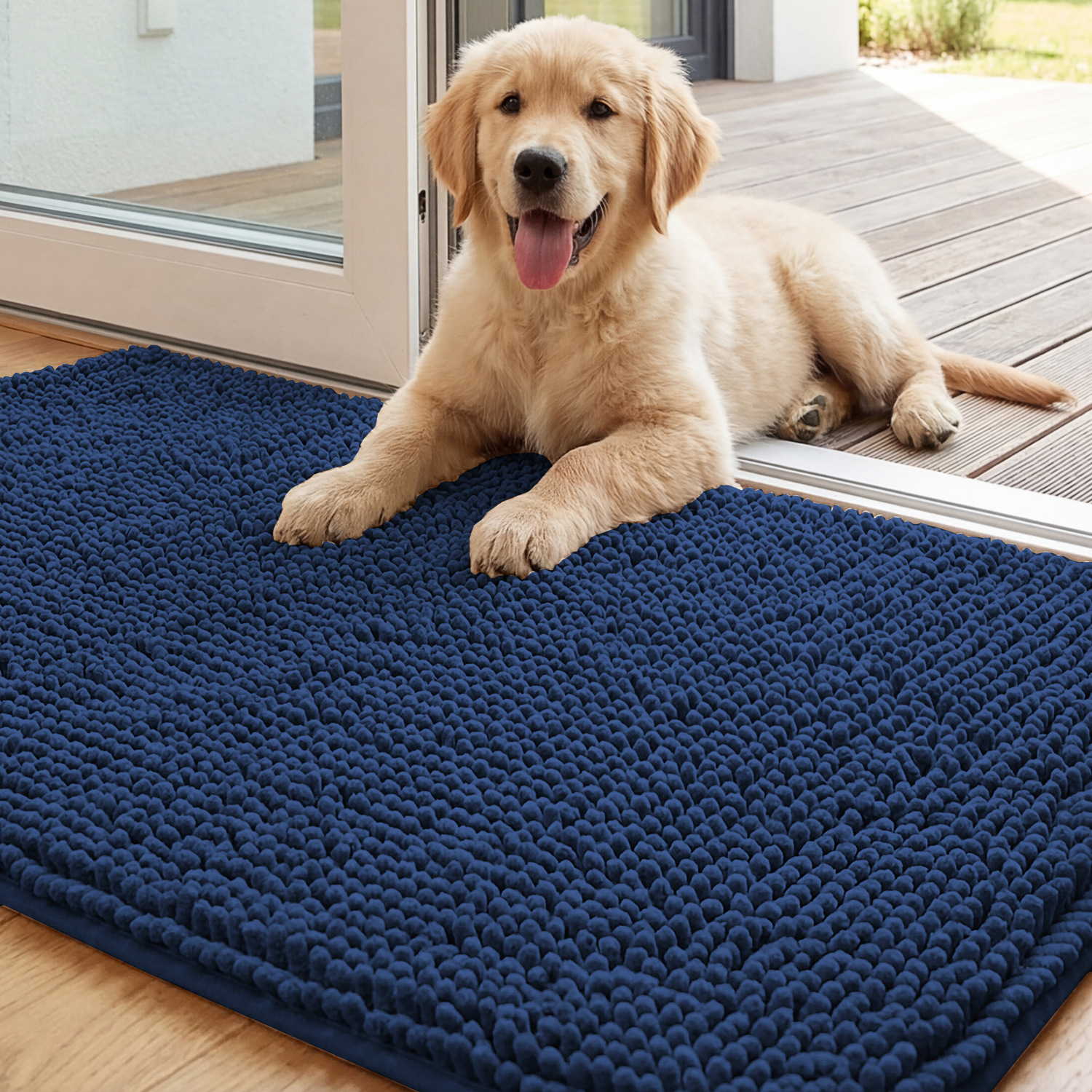 Absorbent Chenille Non-Slip Pet Mat image 5
